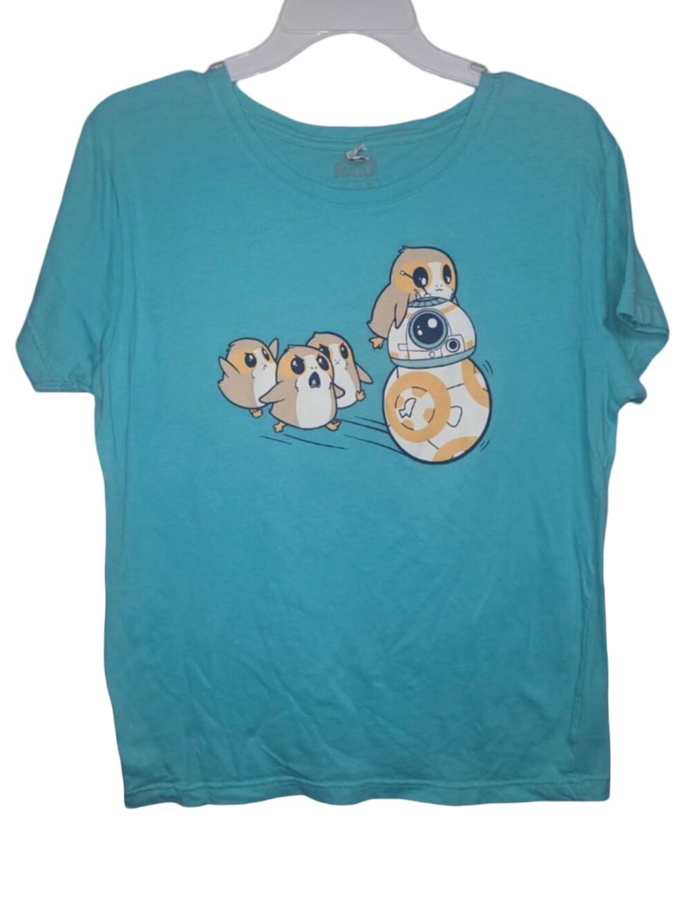 Star Wars Large Tshirt BB-8 and Porgs
